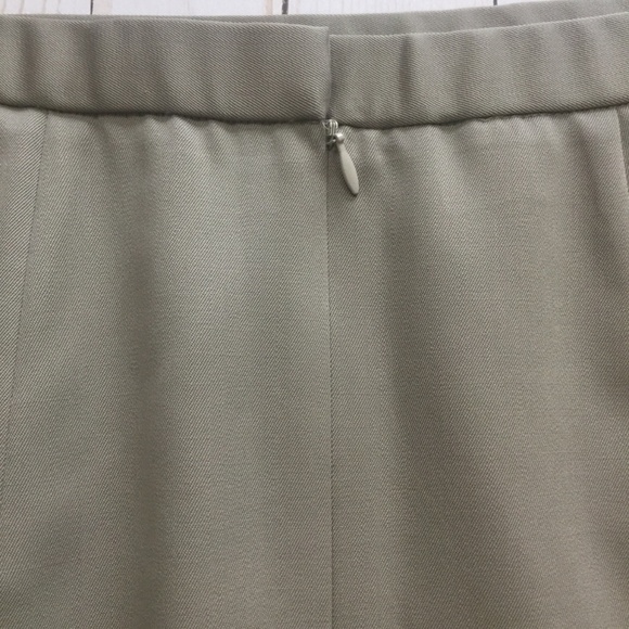 CLASSIQUES ENTIER Tan Wool Career Pencil Skirt 12P - Picture 6 of 6